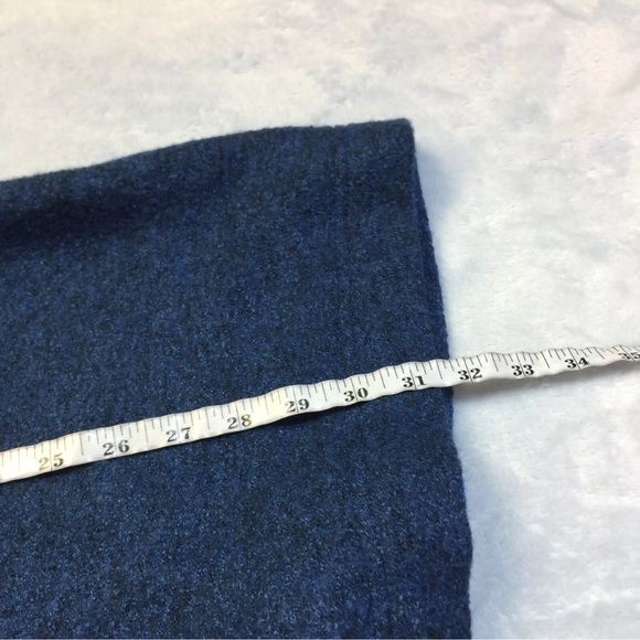 J. Jill Pure Jill Jacket Coat Size M Womans Blue Wool Blend Snap Buttons Pockets - Picture 5 of 15